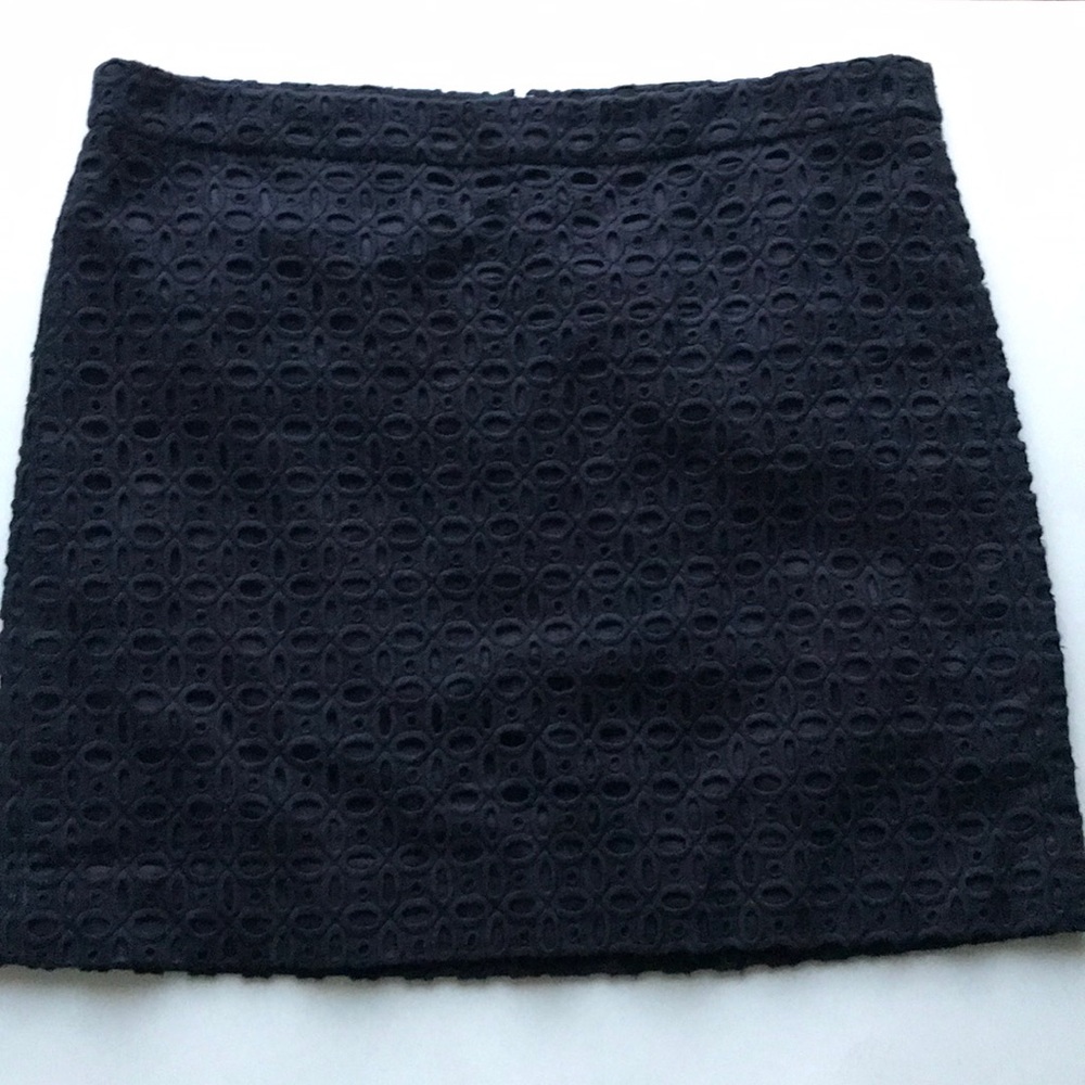 Navy Blue Lace J. Crew Skirt